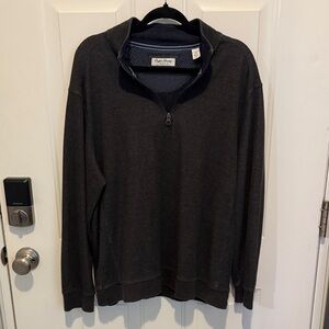 English Laundry Charcoal Zip-Up Sweater